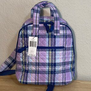 Vera Bradley Mini Totepack in Amethyst Plaid NWT